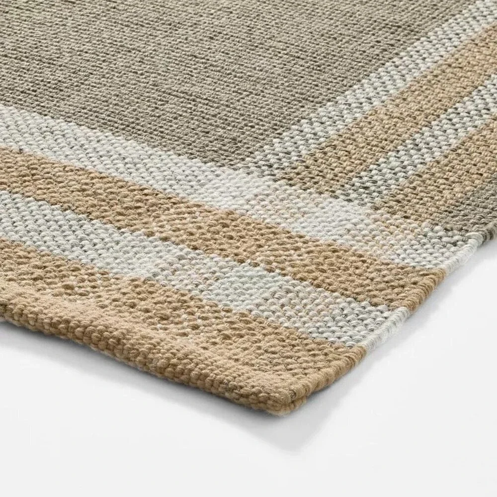 Neutral Plaid Layering Rug 2x3 - Threshold Studio McGee,‎ Indoor Outdoor